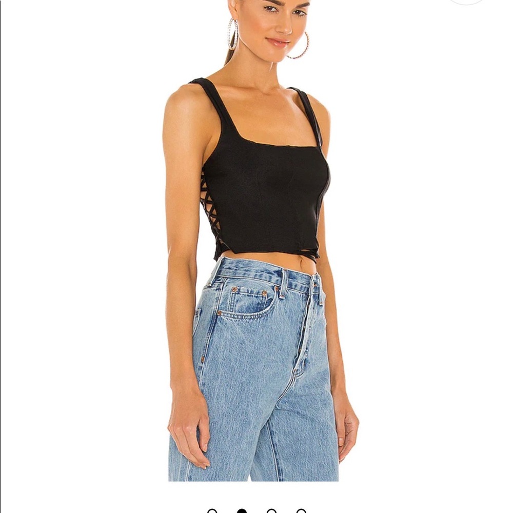 AFRM Black Lace Up Tank Top bought from revolve